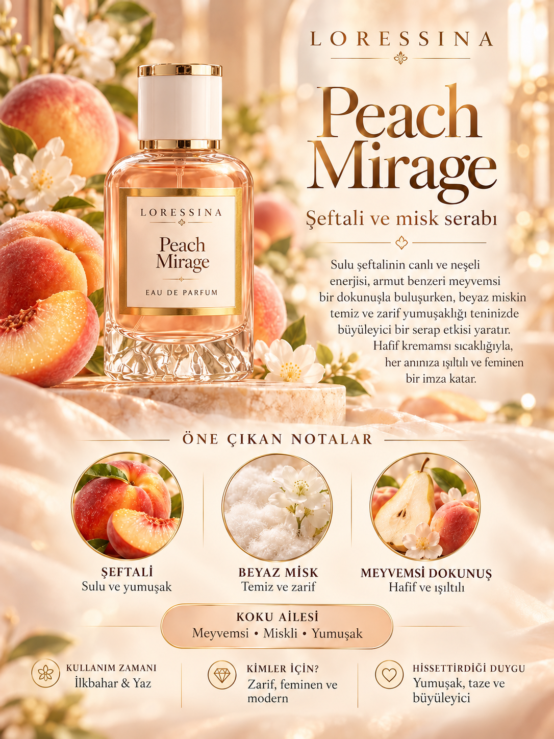 LORESSİNA - Peach Mirage - PARFÜM 50 ml