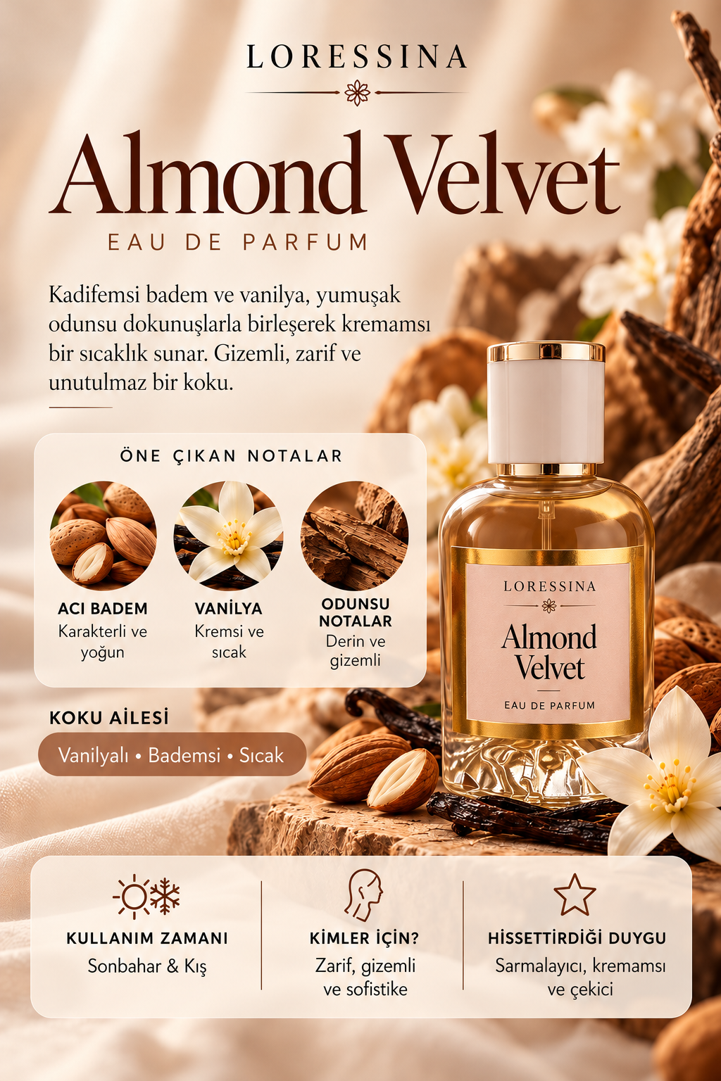 LORESSİNA - Almond Velvet - PARFÜM 50 ml