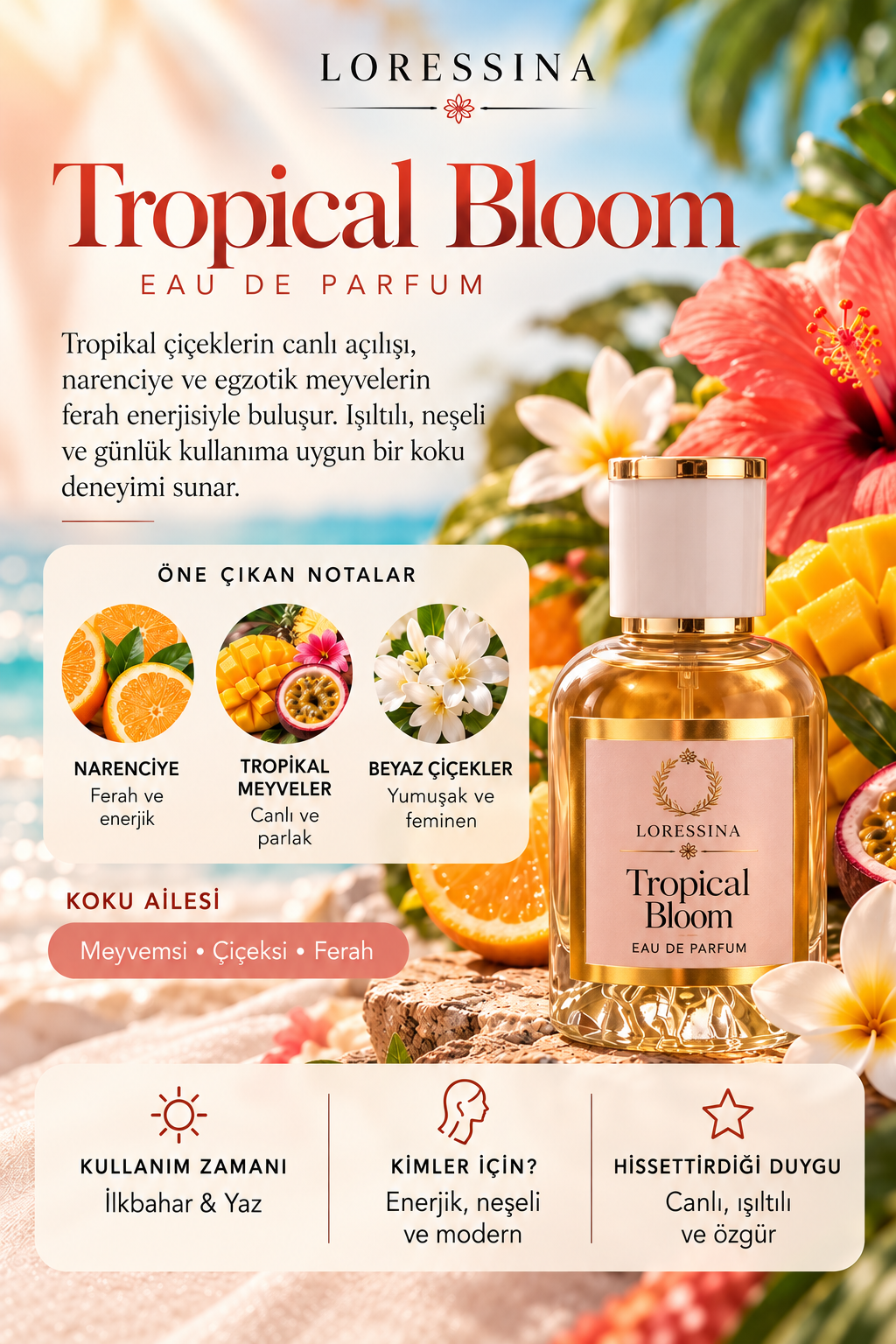 LORESSİNA - Tropical Bloom - PARFÜM 50 ml