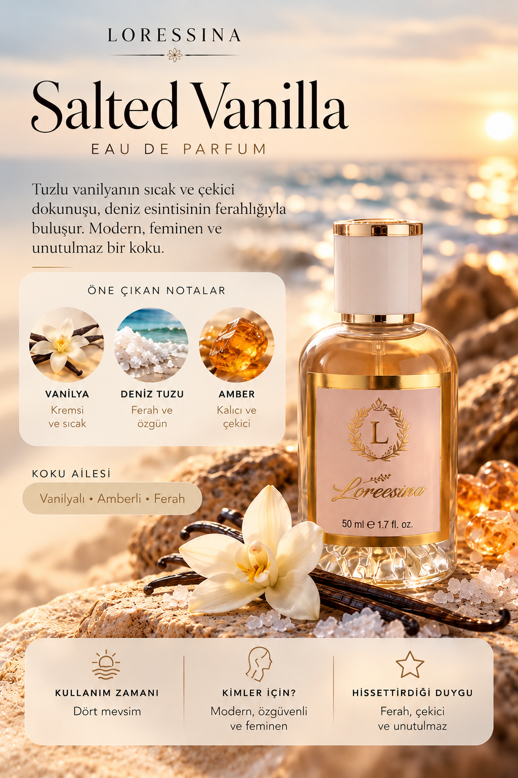 LORESSİNA - Salted Vanilla - PARFÜM 50 ml