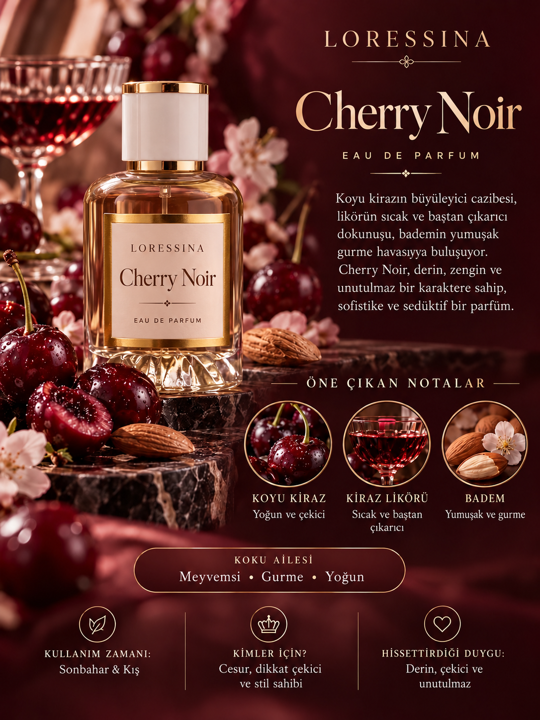 LORESSİNA - Cherry Noir - PARFÜM 50 ml