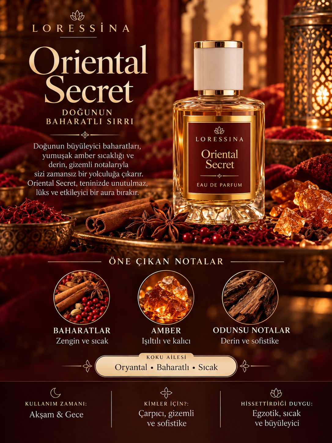 LORESSİNA - Oriental Secret - PARFÜM 50 ml