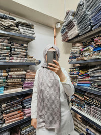 PAMUKSU SOFT ŞAL HALKA DESEN - 10