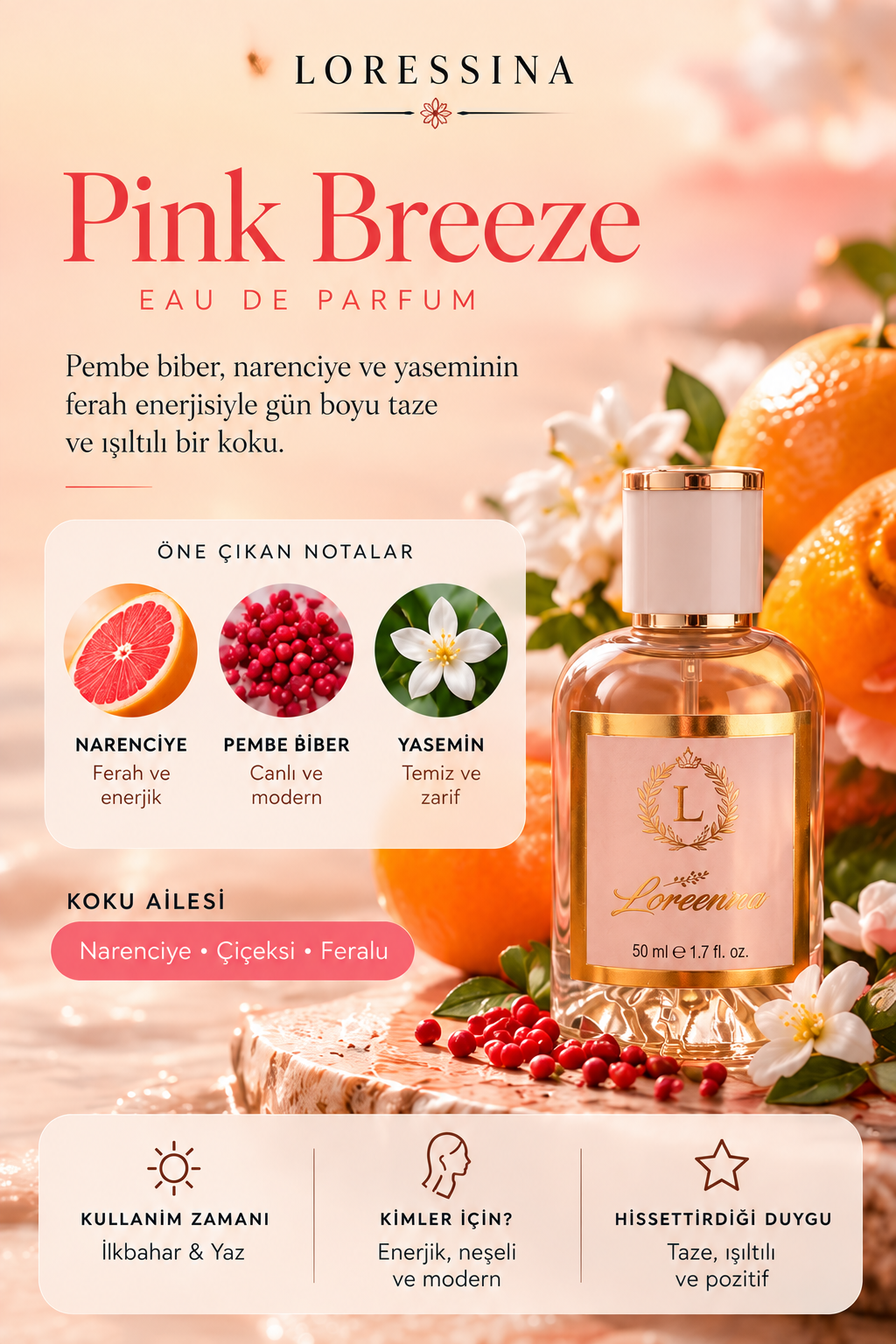 LORESSİNA - Pink Breeze - PARFÜM 50 ml