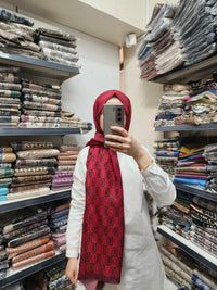PAMUKSU SOFT ŞAL HALKA DESEN - 18