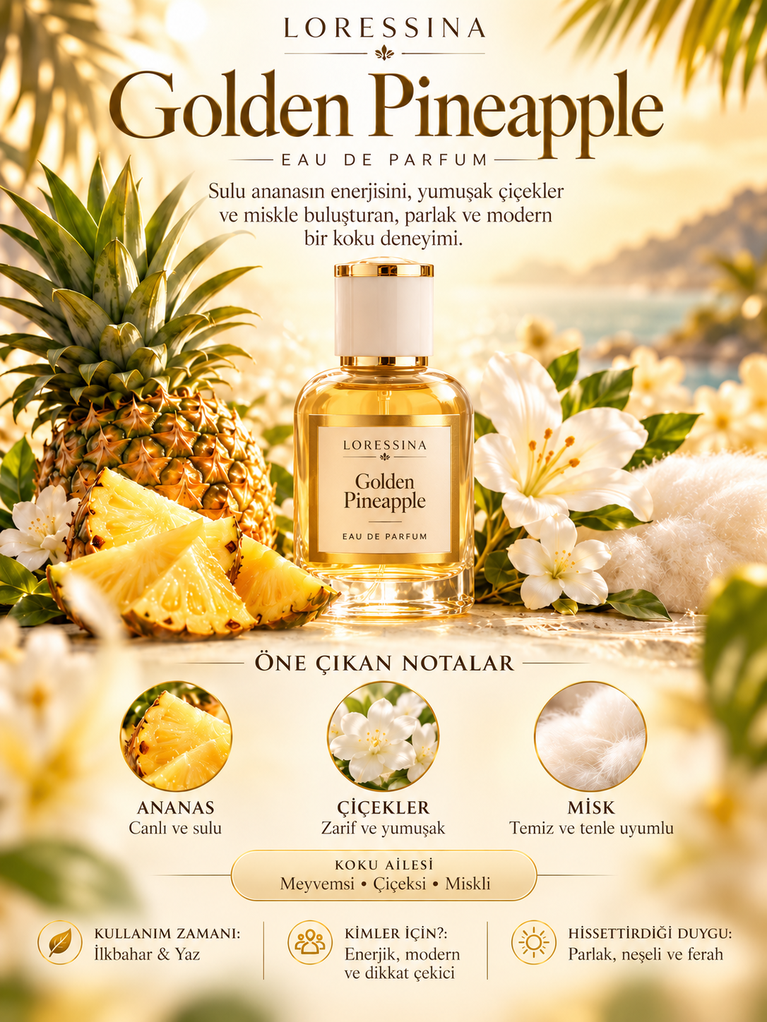 LORESSİNA - Golden Pineapple - PARFÜM 50 ml