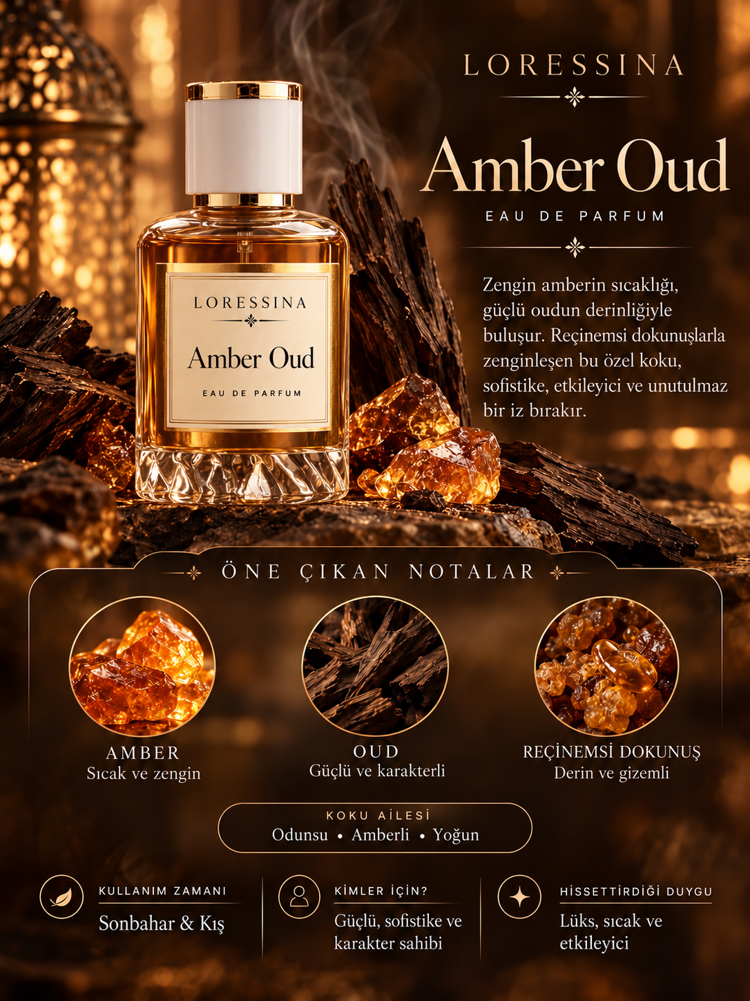 LORESSİNA - Amber Oud - PARFÜM 50 ml
